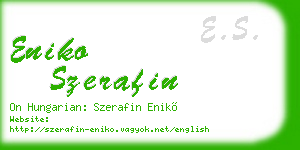 eniko szerafin business card